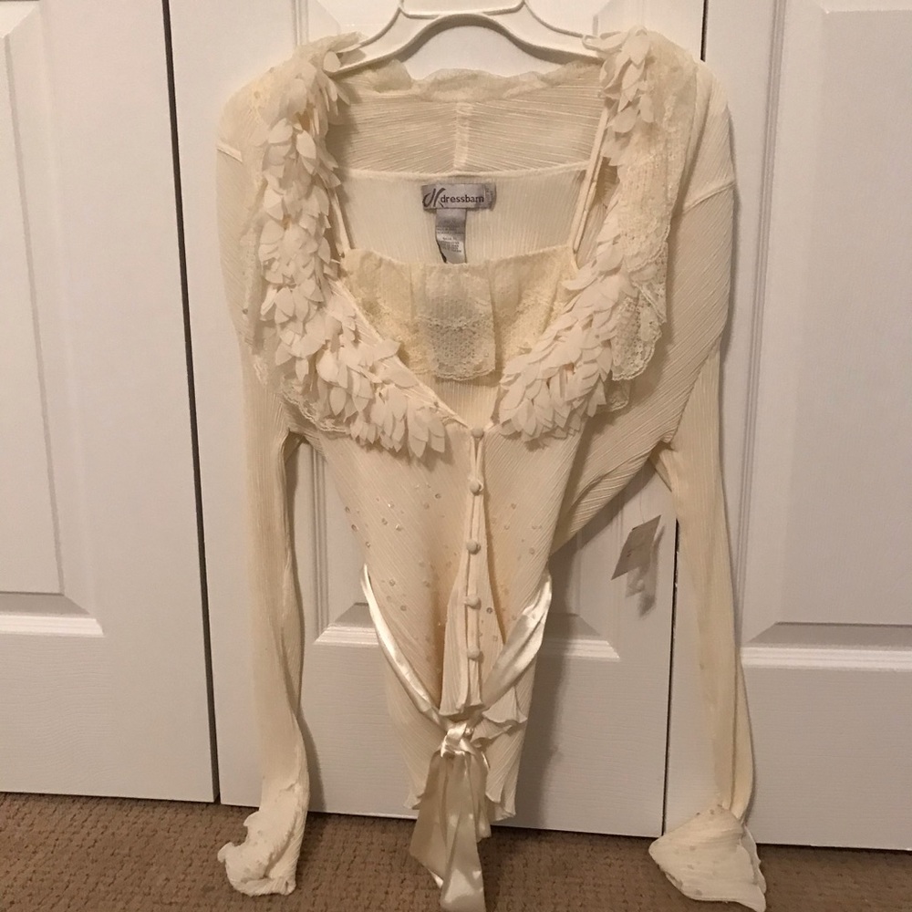 Cream Dressbarn blouse
